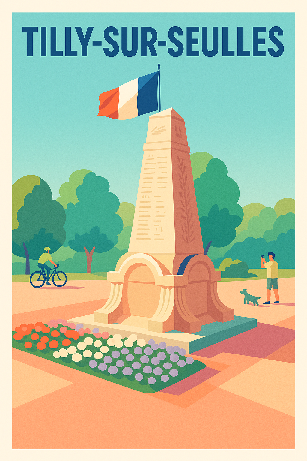 Affiche de Tilly-sur-Seulles - Harmonie et Mémoire au cœur de la nature