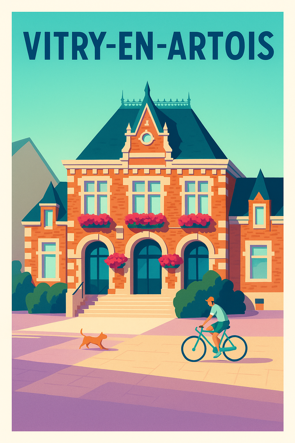 Affiche de Vitry-en-Artois - L'élégance intemporelle au cœur de la ville