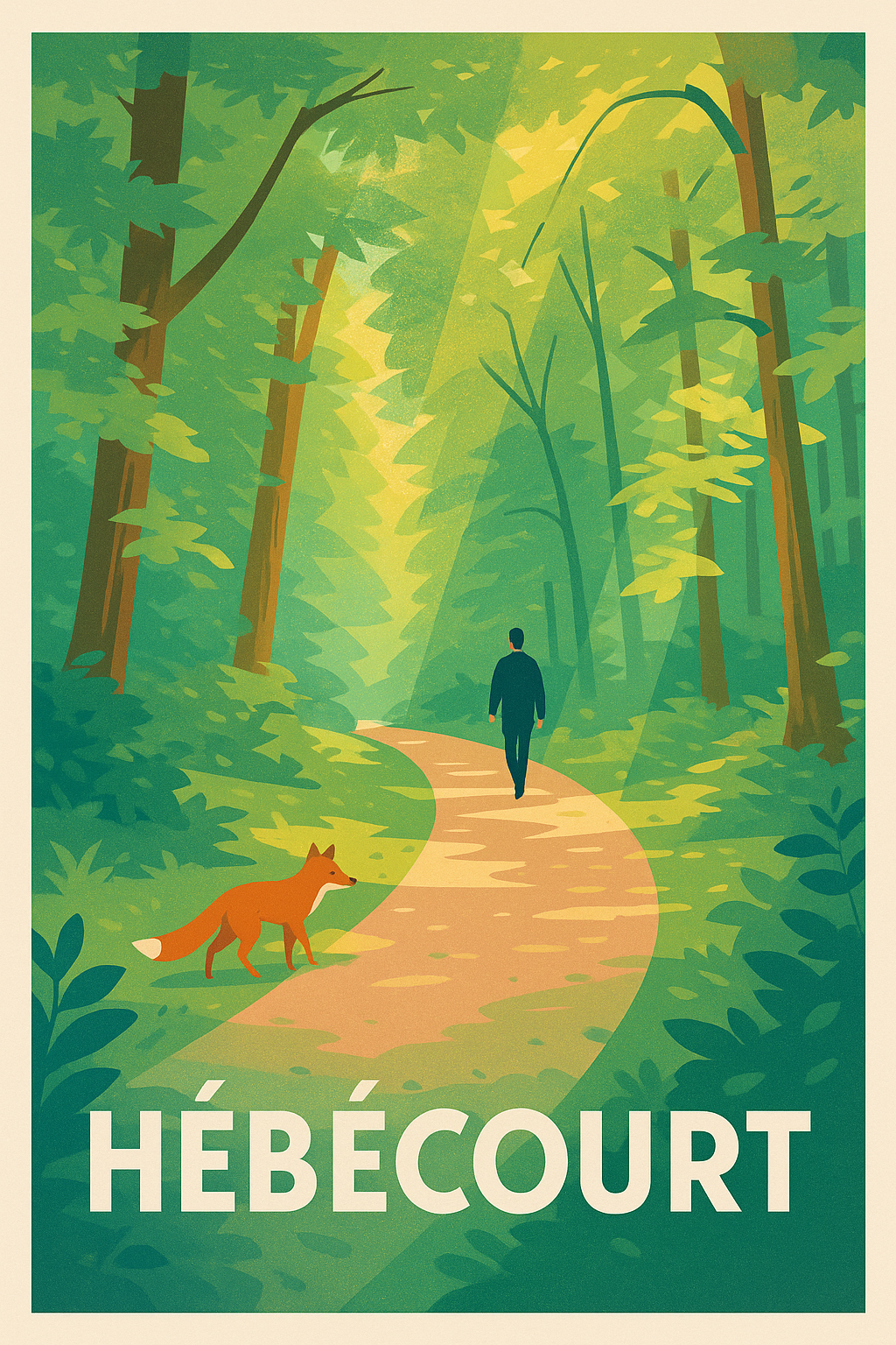 Affiche de Hébécourt - Promenade enchantée en forêt