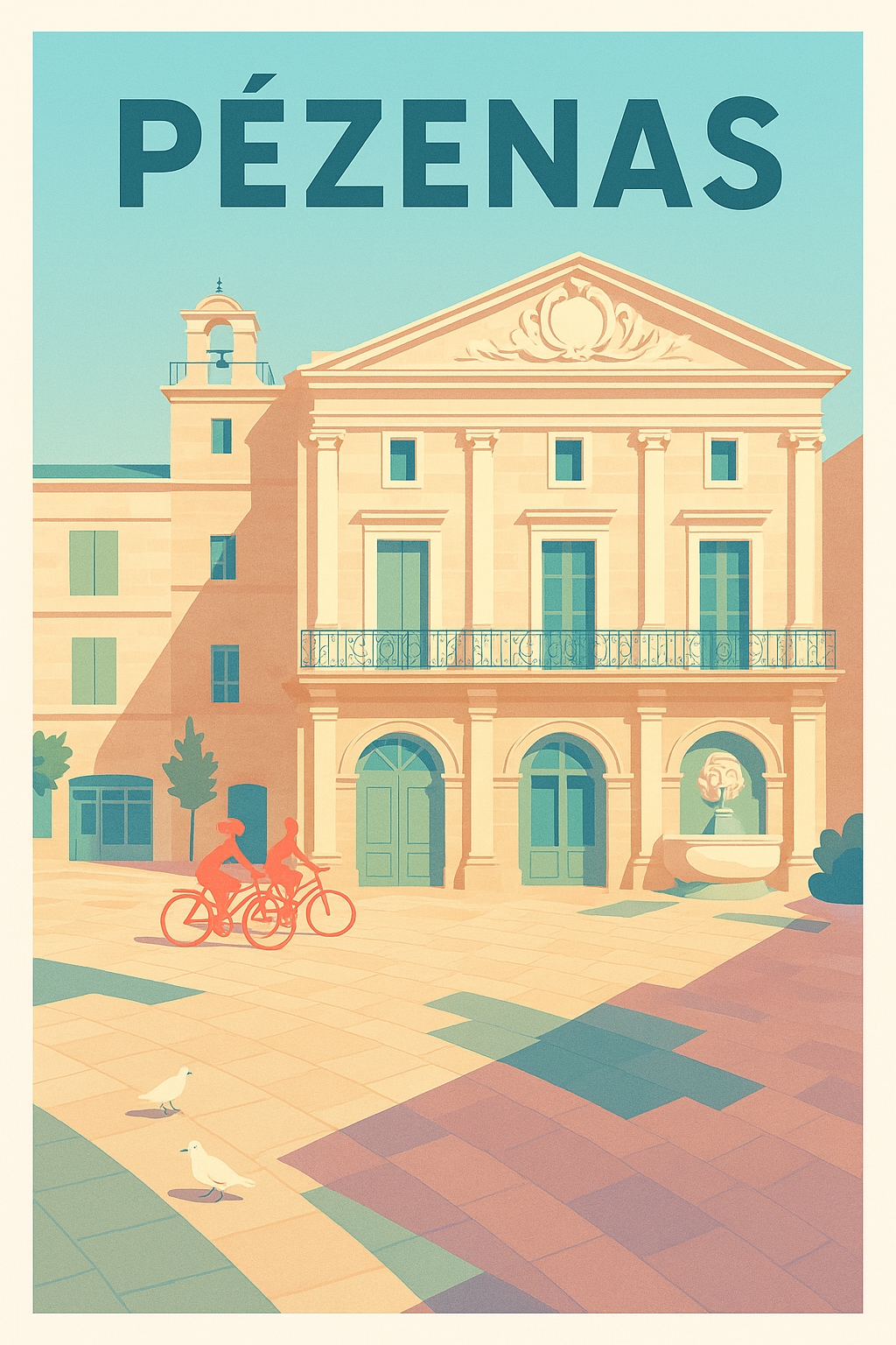 Affiche de Pézenas - Charme et lumière méditerranéenne