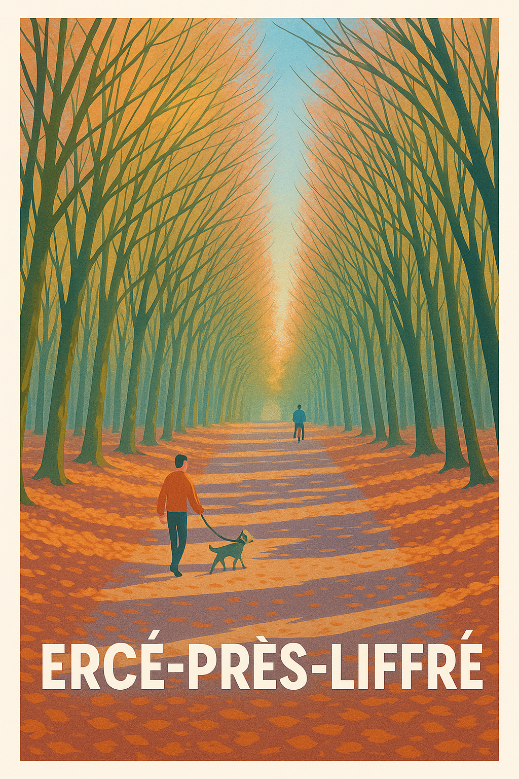 Affiche Ercé-Près-Liffré - Promenade automnale paisible