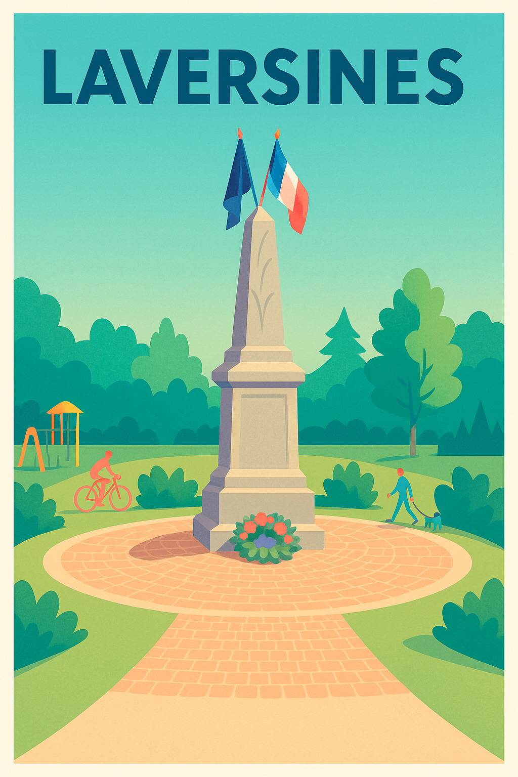 Affiche de Laversines - Harmonie et Sérénité au Cœur du Parc