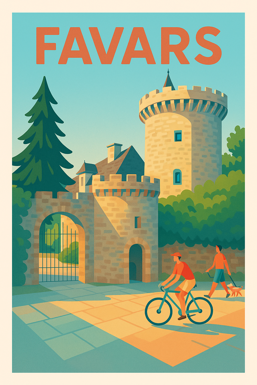 Affiche de Favars - L'élégance médiévale au cœur de la nature