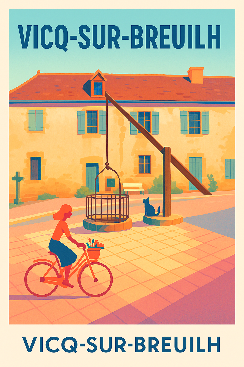 Affiche de Vicq-sur-Breuilh - Charme et douceur d'une place typique
