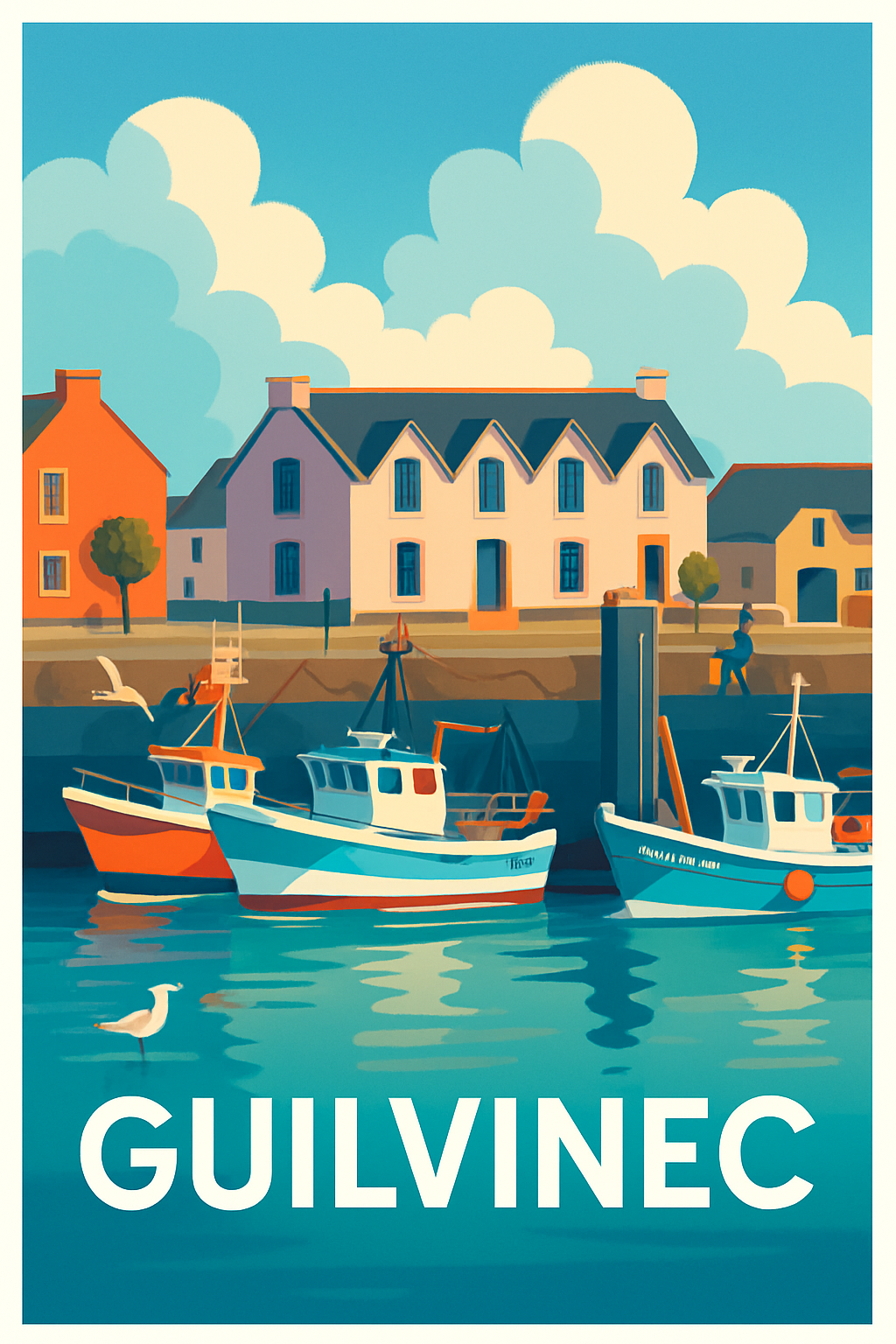 Affiche de Guilvinec - Charme authentique du port breton