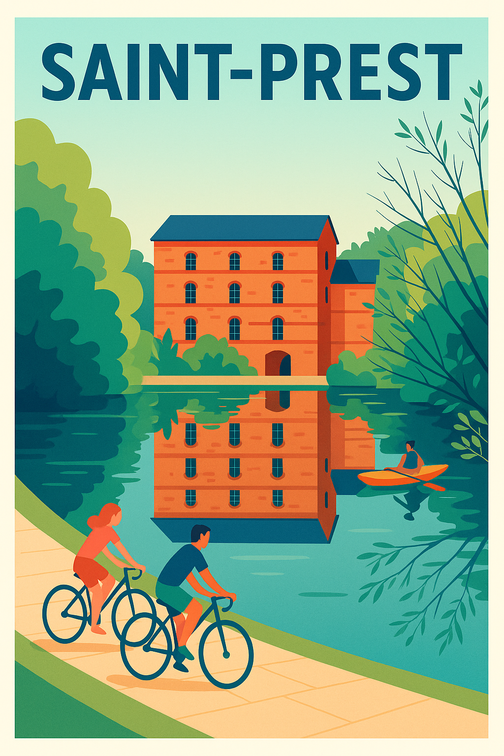 Affiche de Saint-Prest - Évasion et nature au fil de l'eau