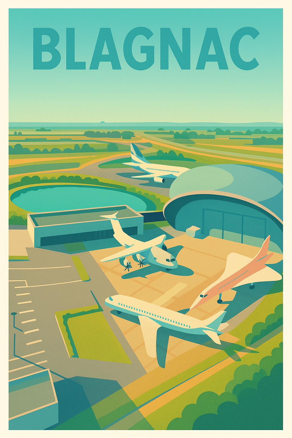 Affiche de Blagnac - L'univers aérien au cœur de la ville