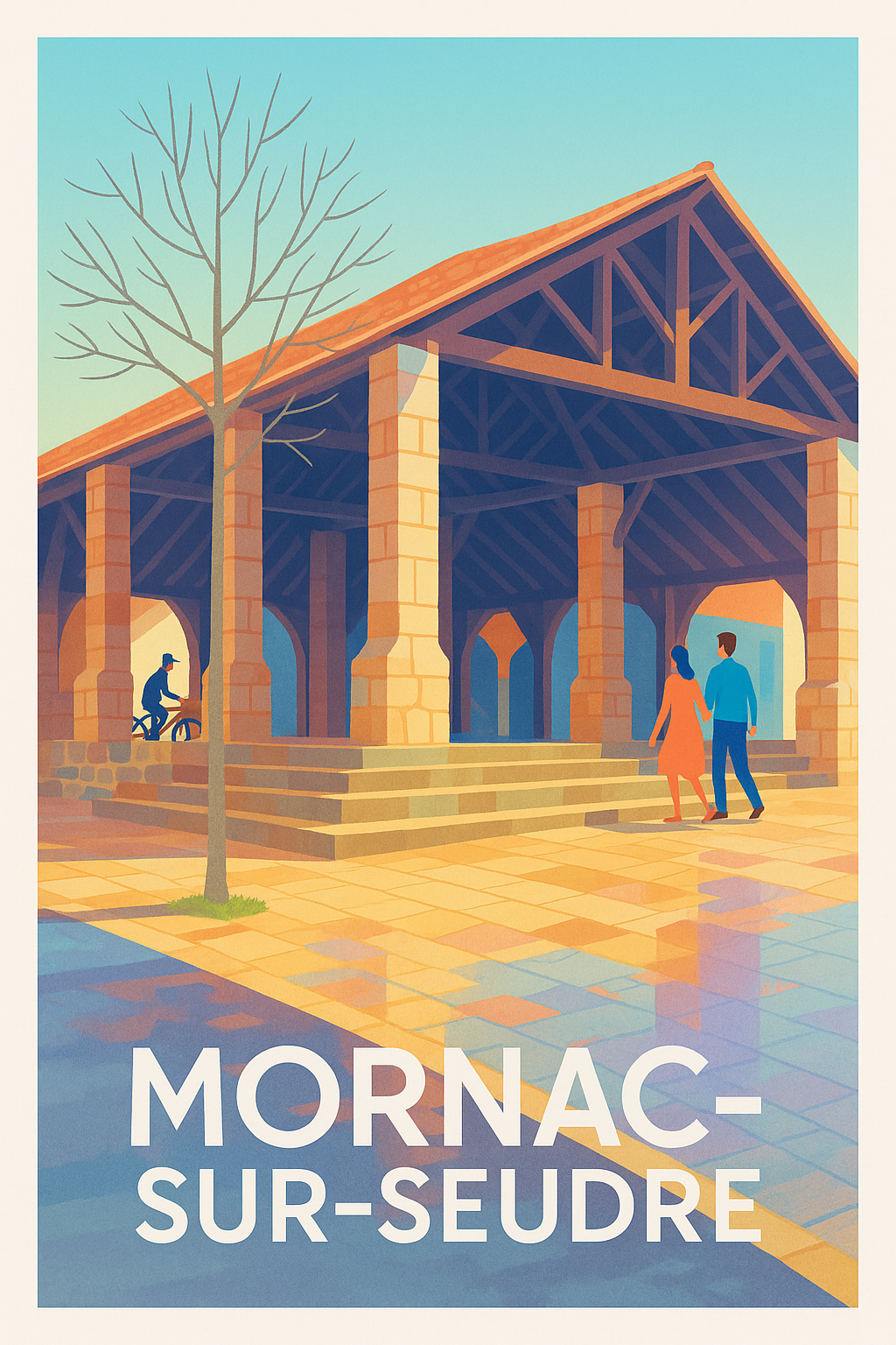 Affiche Mornac-sur-Seudre — Charme authentique et vie paisible · poster d'art de Mornac-sur-Seudre