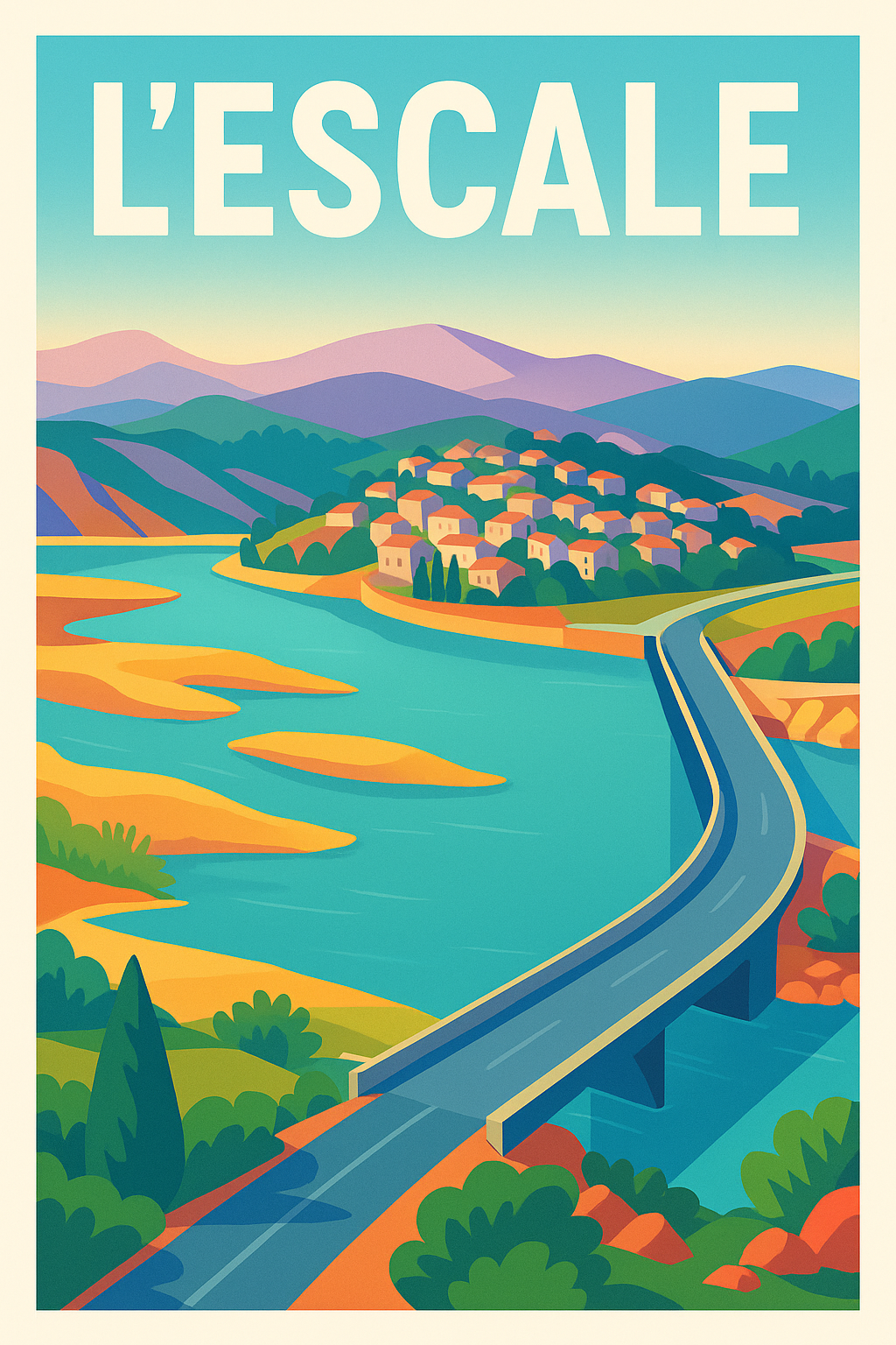 Affiche de L'Escale - Le charme d'une escale bucolique