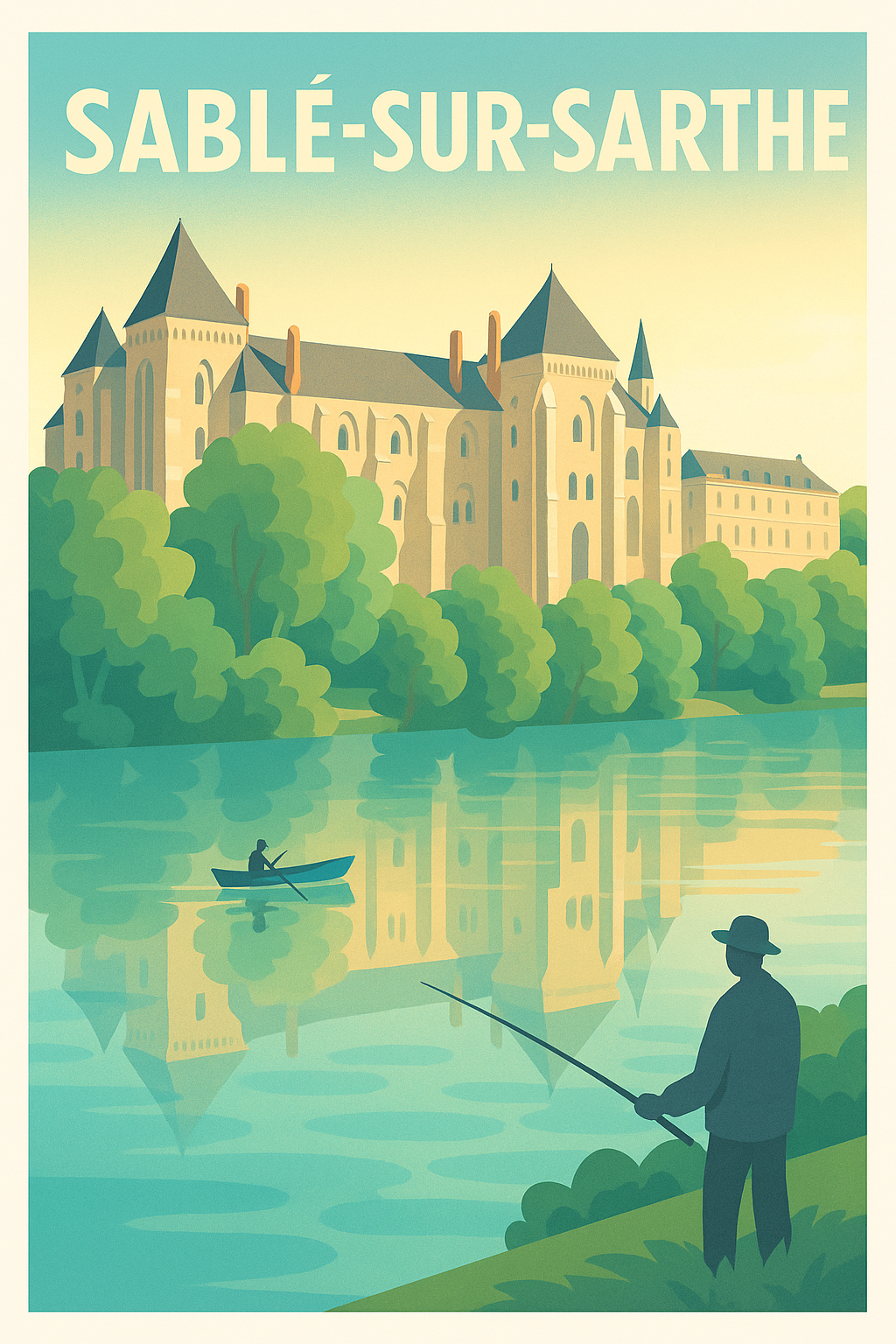 Affiche de Sablé-sur-Sarthe - Sérénité au fil de l'eau