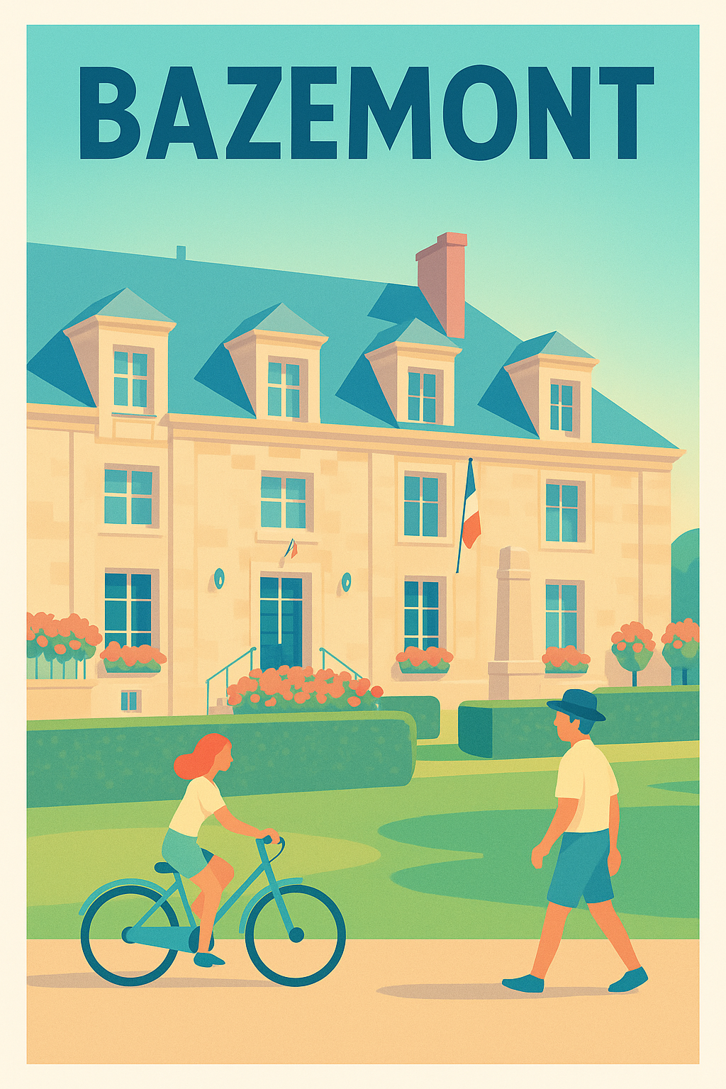 Affiche de Bazemont - La douceur de vivre à l'ombre des belles demeures