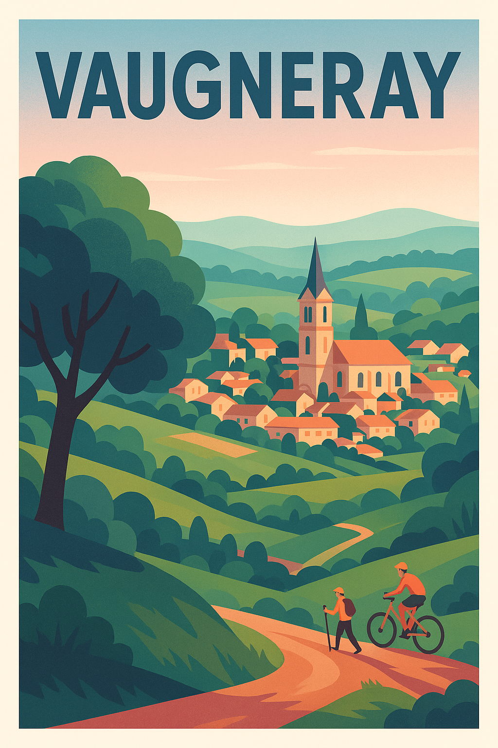 Affiche de Vaugneray - Charme bucolique au cœur des collines