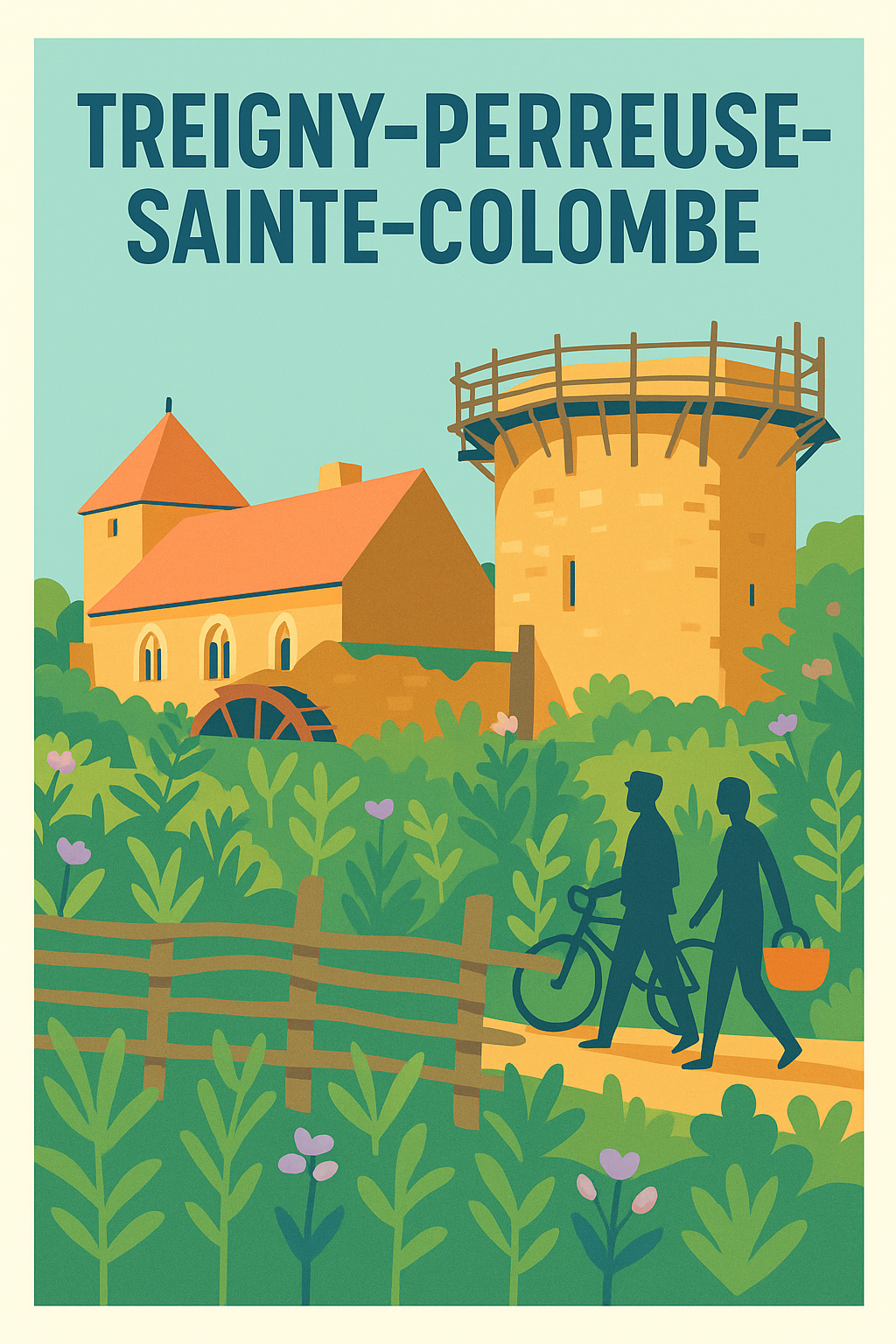 Affiche de Treigny-Perreuse-Sainte-Colombe - Charme champêtre et patrimoine