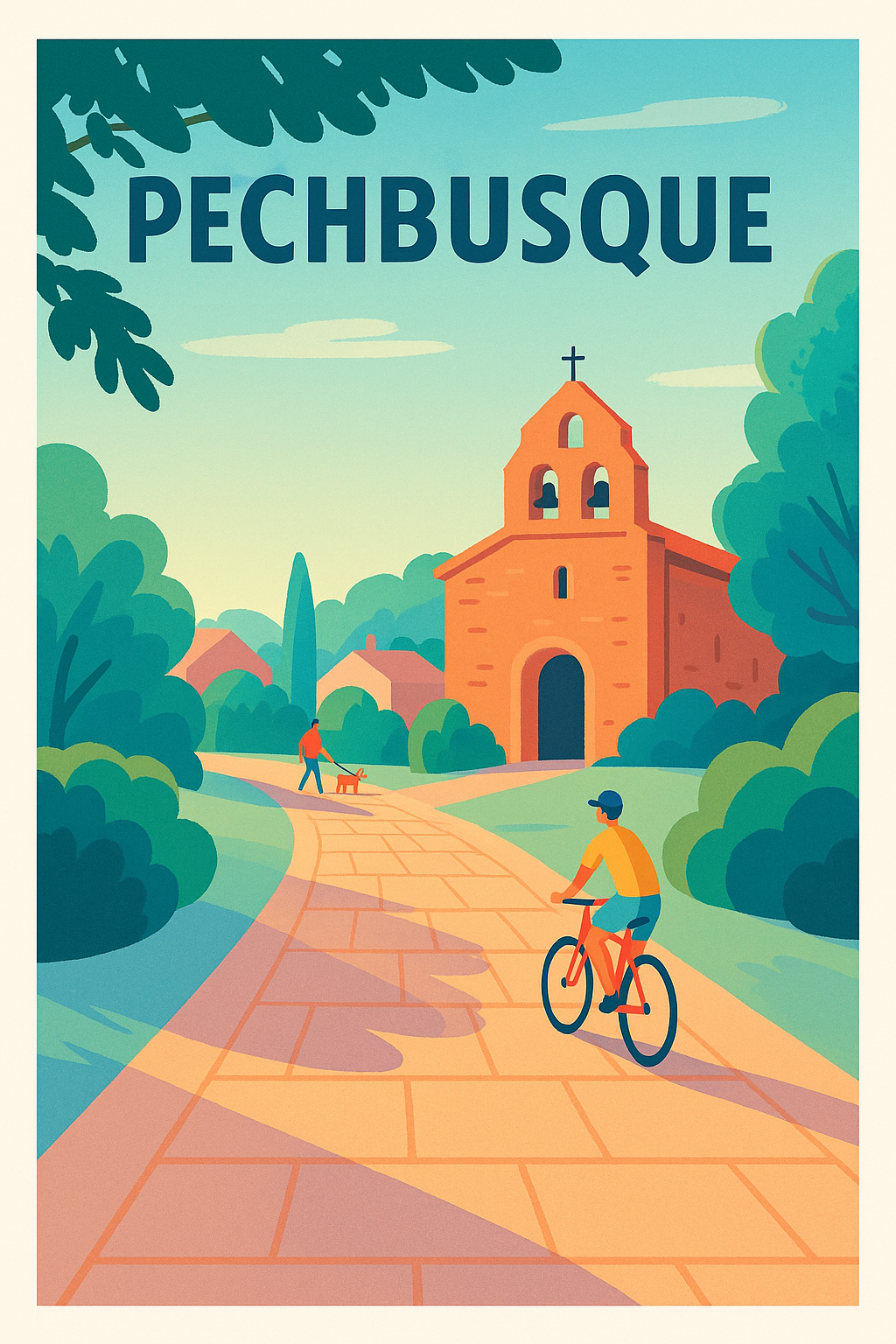 Affiche de Pechbusque - Invitation à la sérénité et à la douceur de vivre