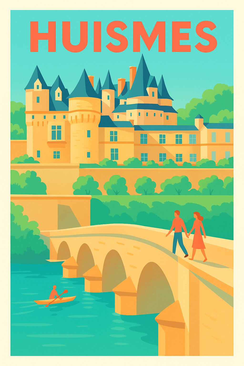 Affiche de Huismes - Escapade romantique au bord de l'eau