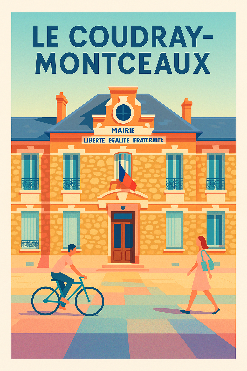 Affiche de Le Coudray-Montceaux - L'élégance de la mairie à portée de main
