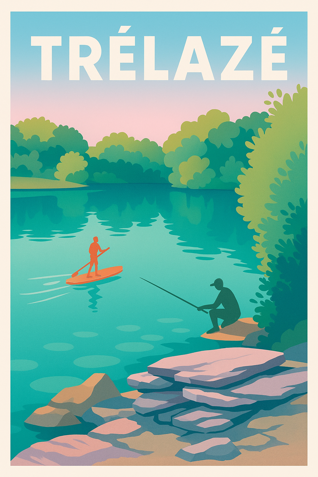 Affiche de Trélazé - Évasion au fil de l'eau