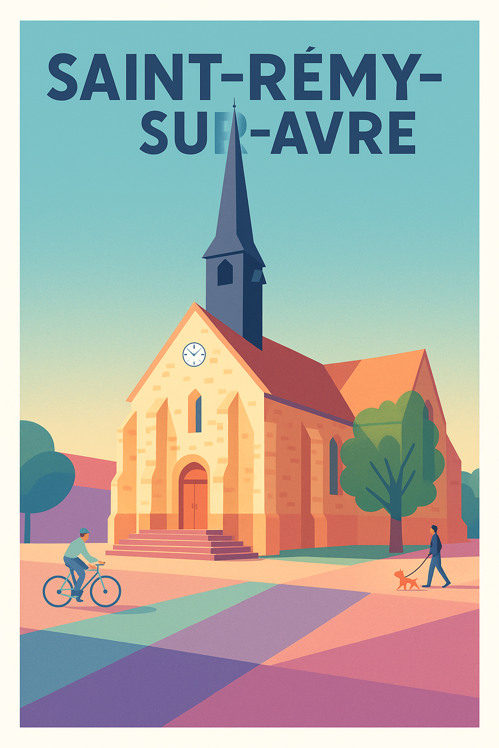 Affiche de Saint-Rémy-sur-Avre - Charme et sérénité au cœur de la ville