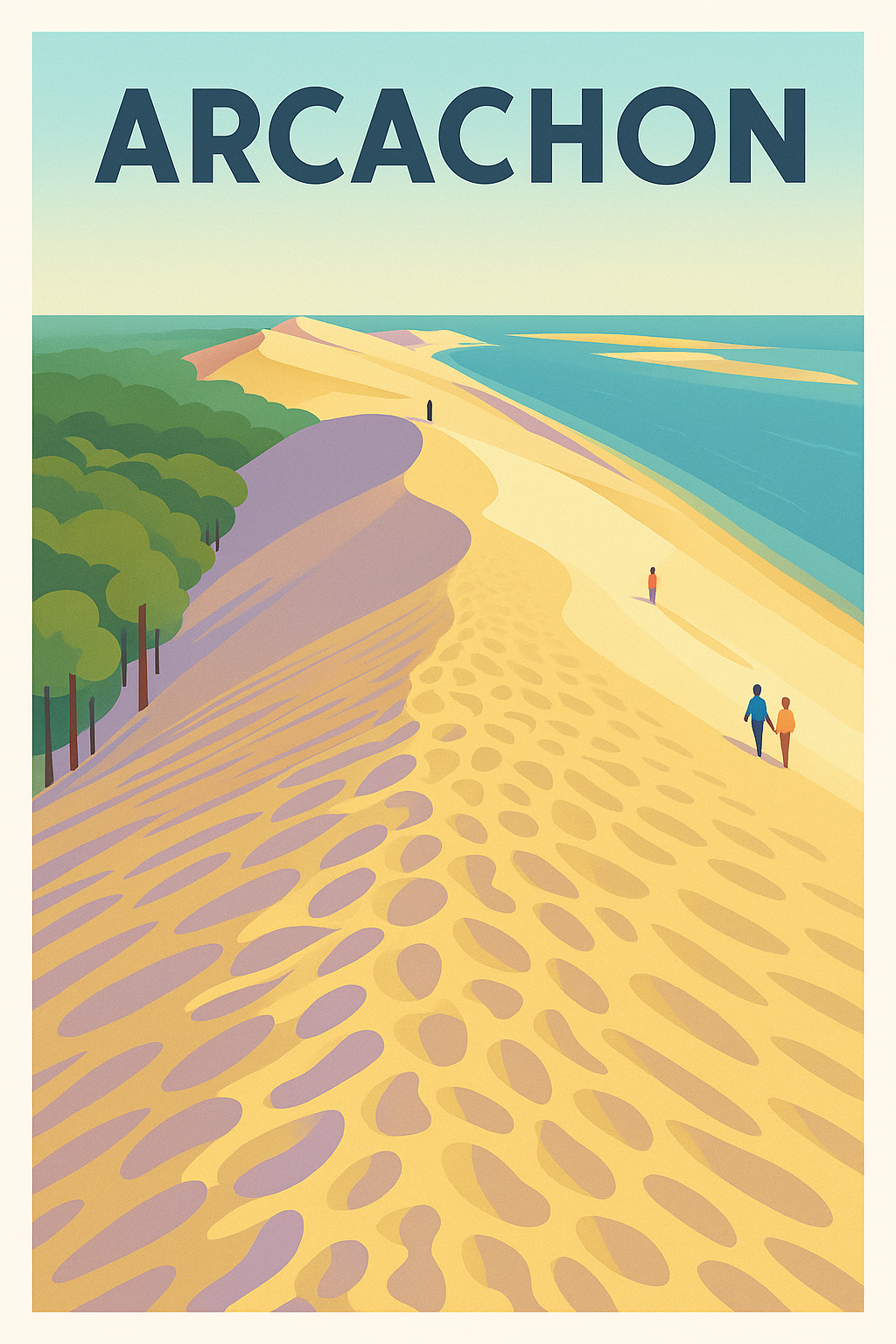 Affiche de Arcachon - L'évasion naturelle sur la dune