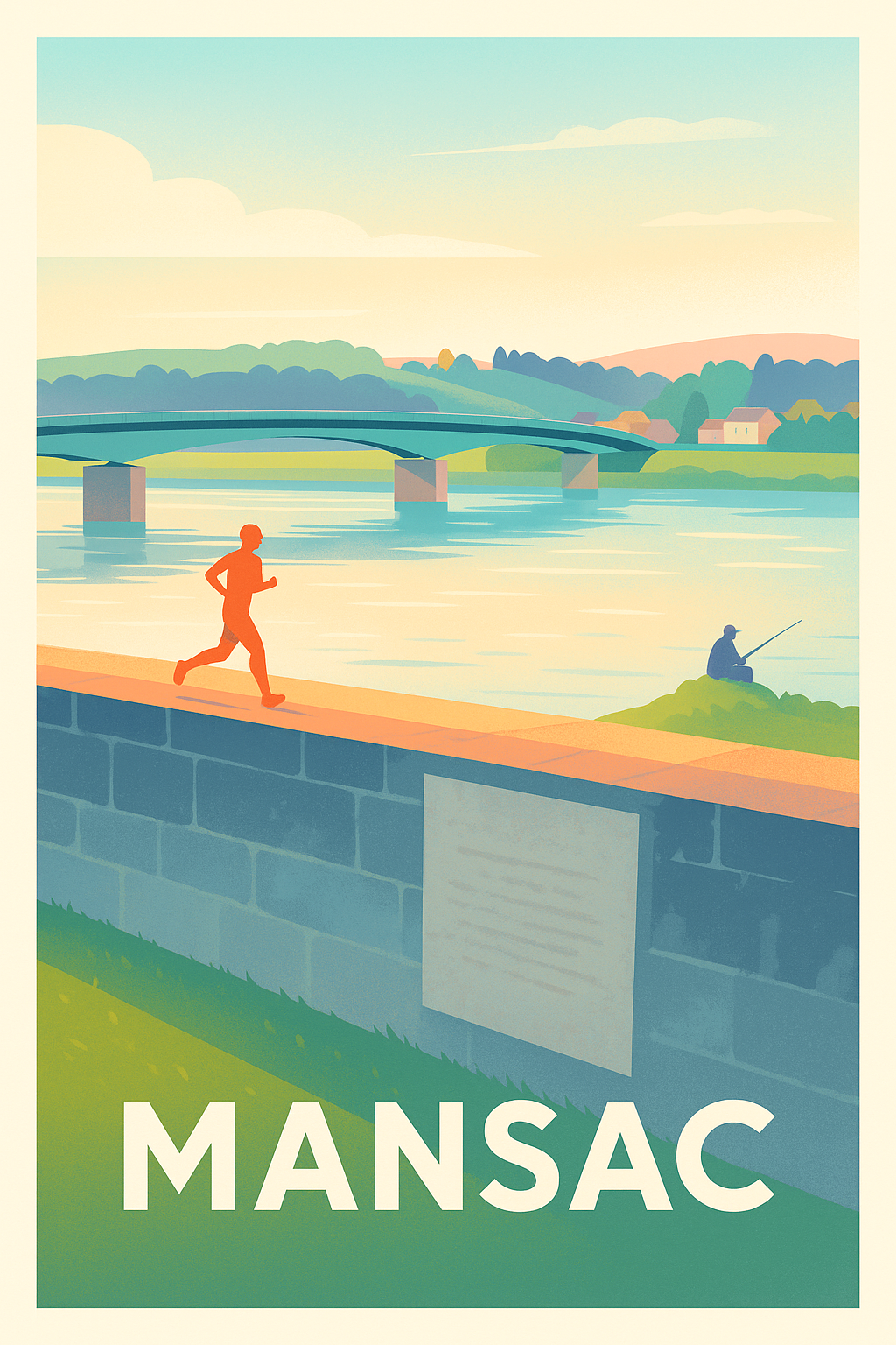Affiche de Mansac - Sérénité au bord de la rivière