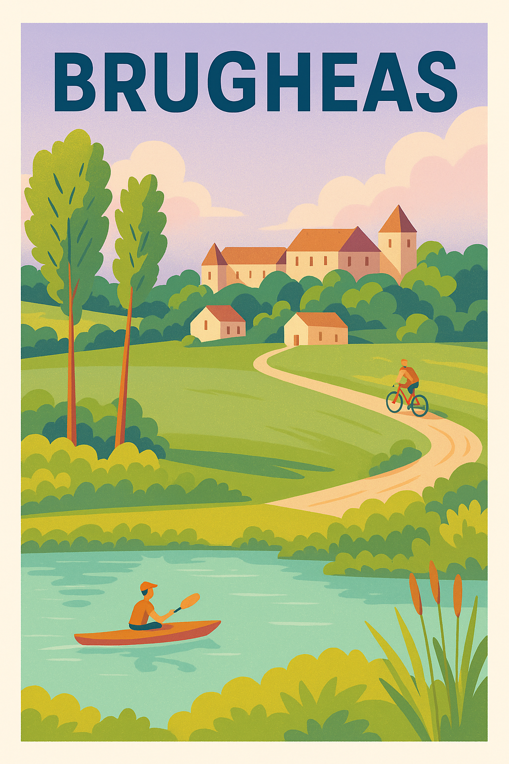 Affiche de Brugheas - Invitation à la nature et à l'aventure