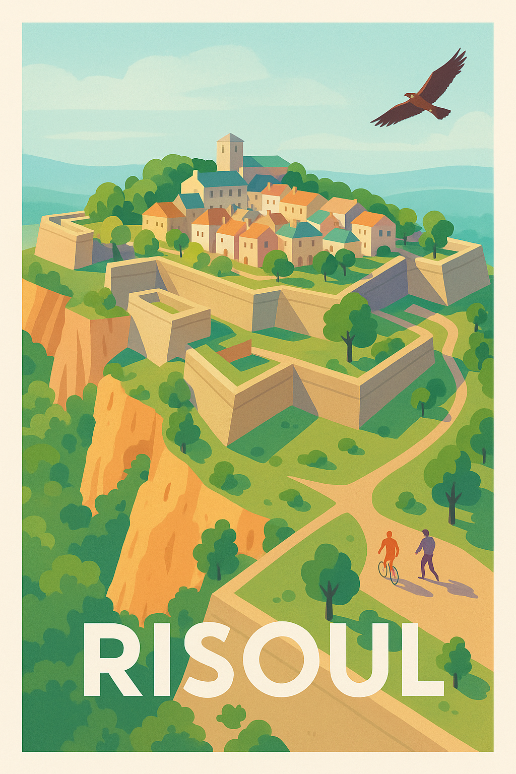 Affiche Risoul — L'évasion alpine en pleine nature · poster d'art de Risoul