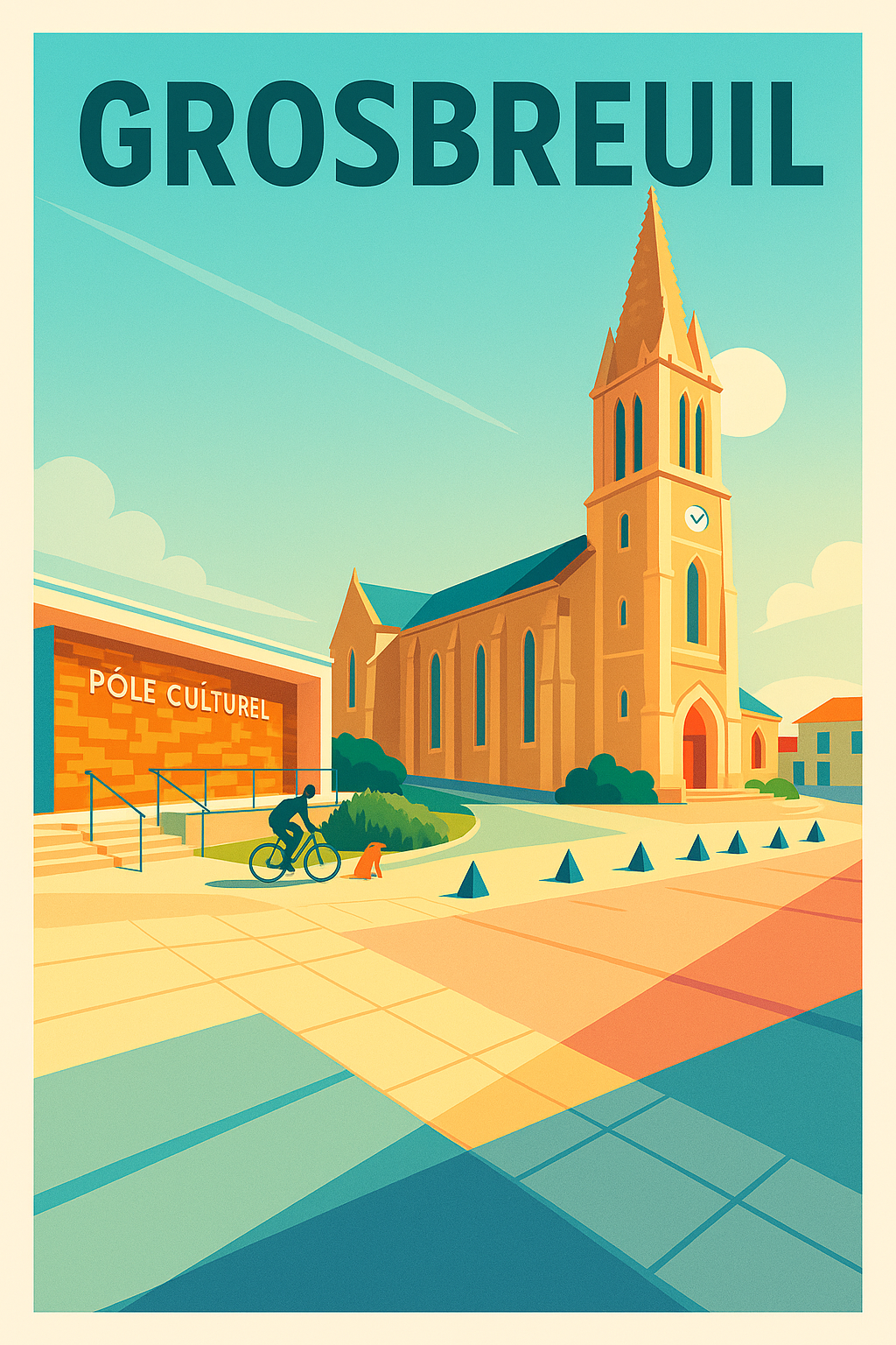 Affiche de Grosbreuil - Harmonie entre tradition et modernité