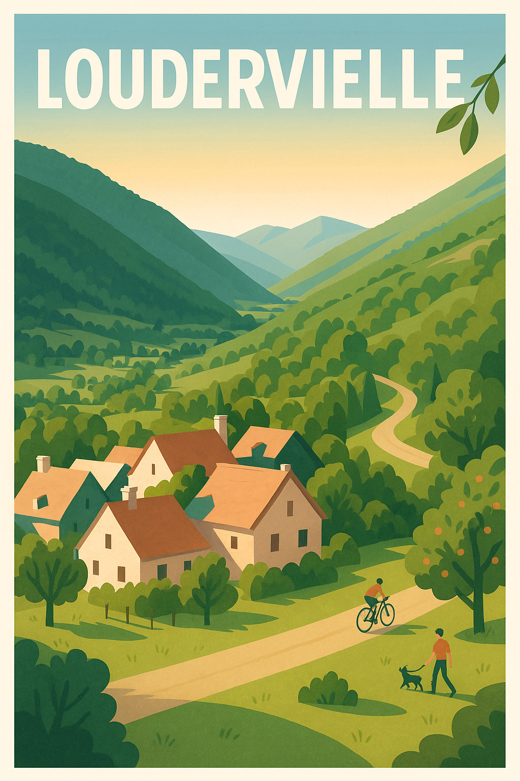 Affiche de Loudervielle - Évasion nature au cœur des Pyrénées