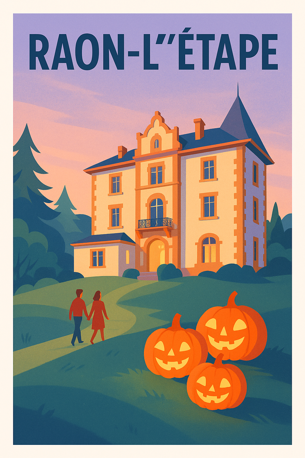 Affiche de Raon-l'Étape - Mystères et citrouilles au crépuscule