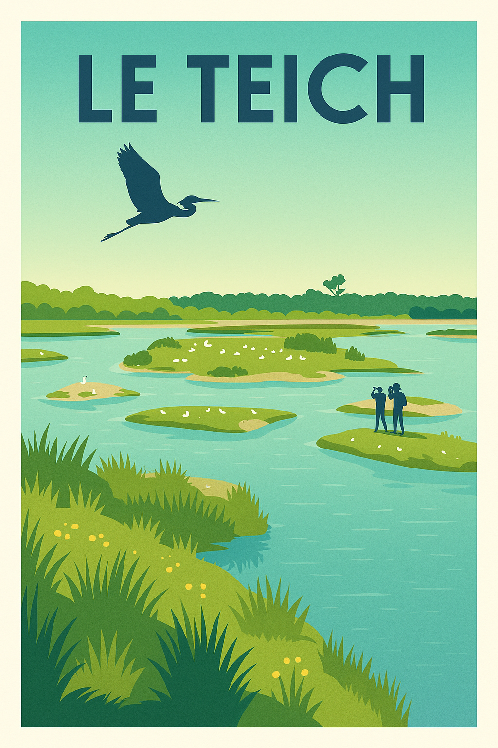 Affiche de Le Teich - Le paradis des oiseaux et des amoureux de la nature