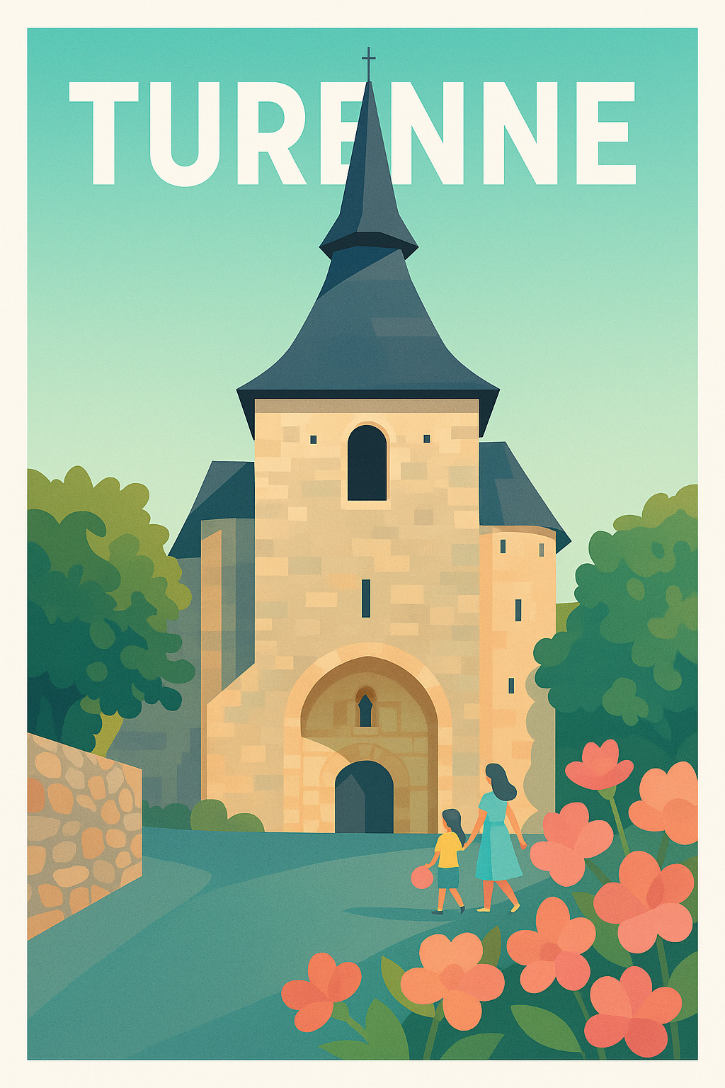 Affiche de Turenne - L'élégance médiévale au cœur du Périgord