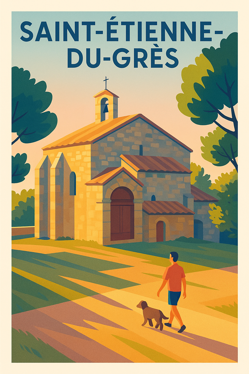Affiche de Saint-Étienne-du-Grès - Balade au cœur du village provençal