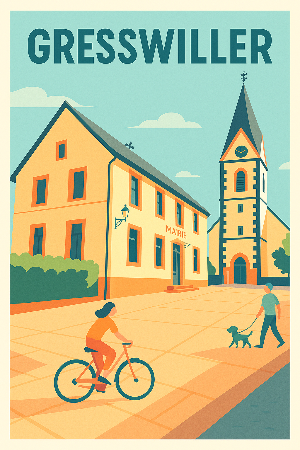 Affiche de Gresswiller - Charme et douceur de vie alsacienne