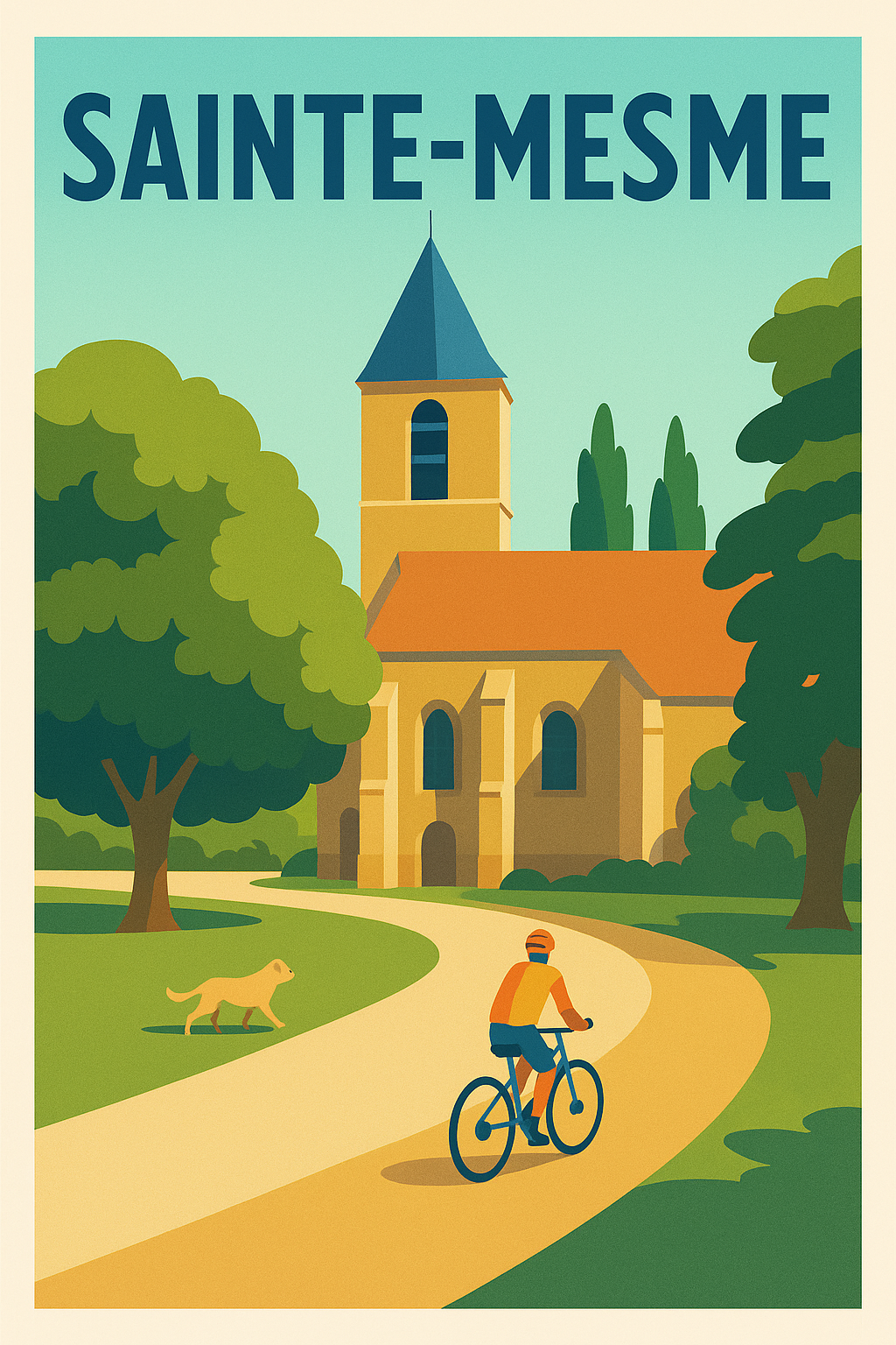 Affiche de Sainte-Mesme - Promenade paisible au cœur du village