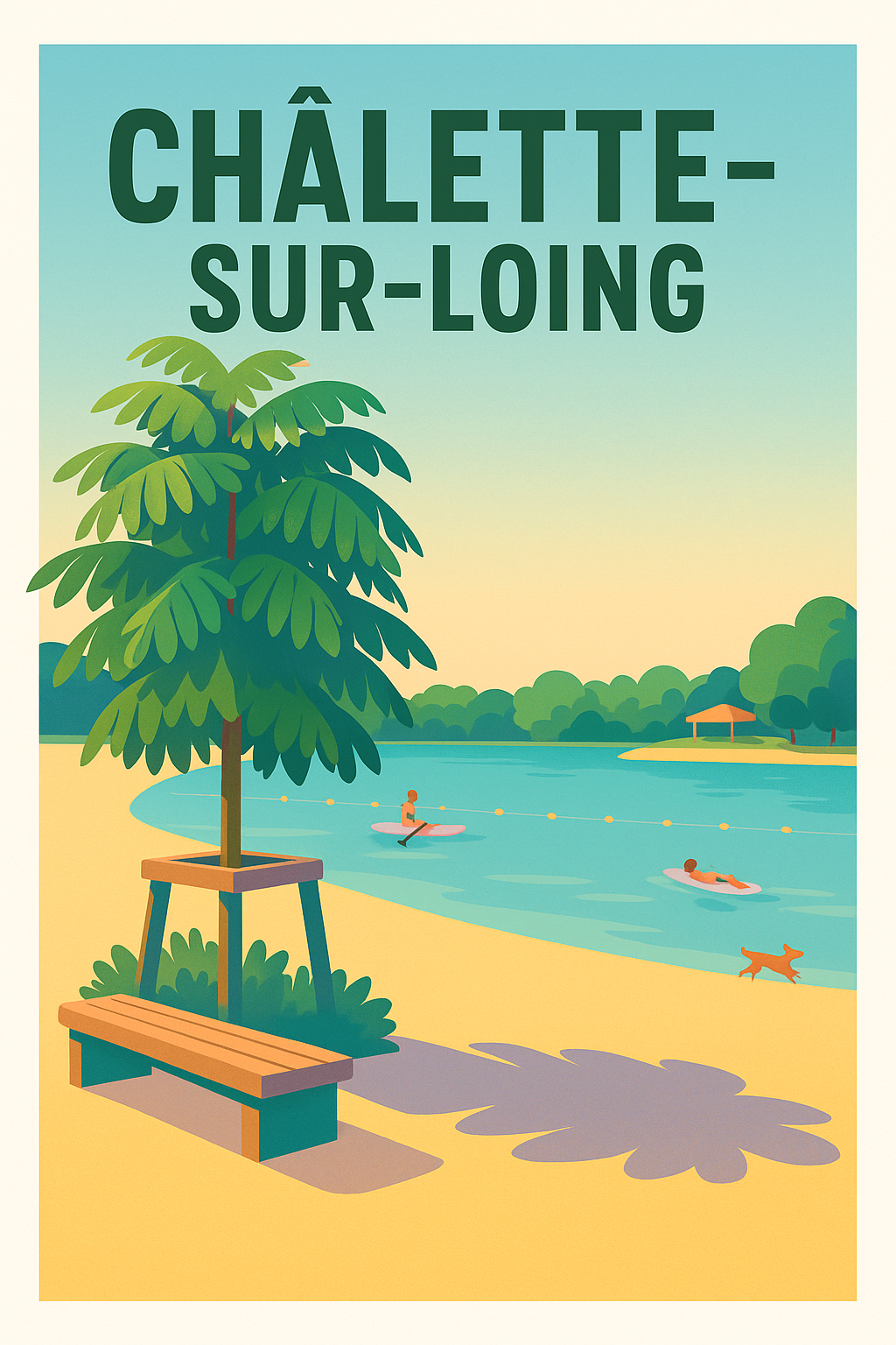 Affiche de Châlette-sur-Loing - Évasion au fil de l'eau