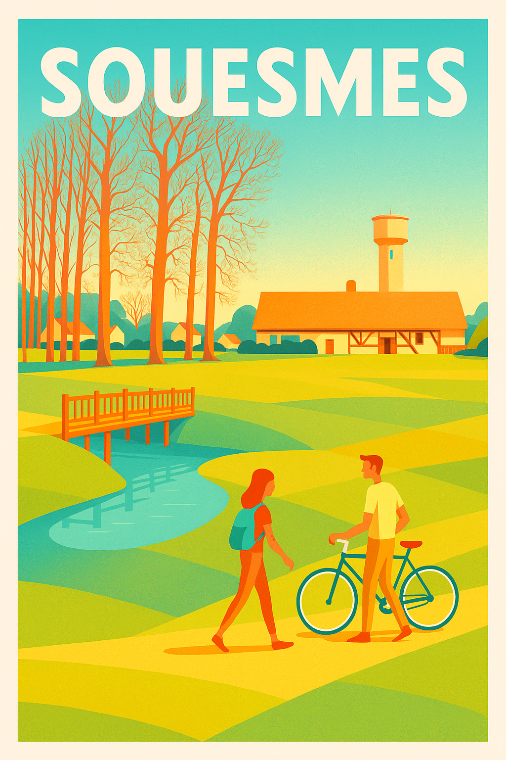 Affiche de Souesmes - Évasion champêtre et douceur de vivre
