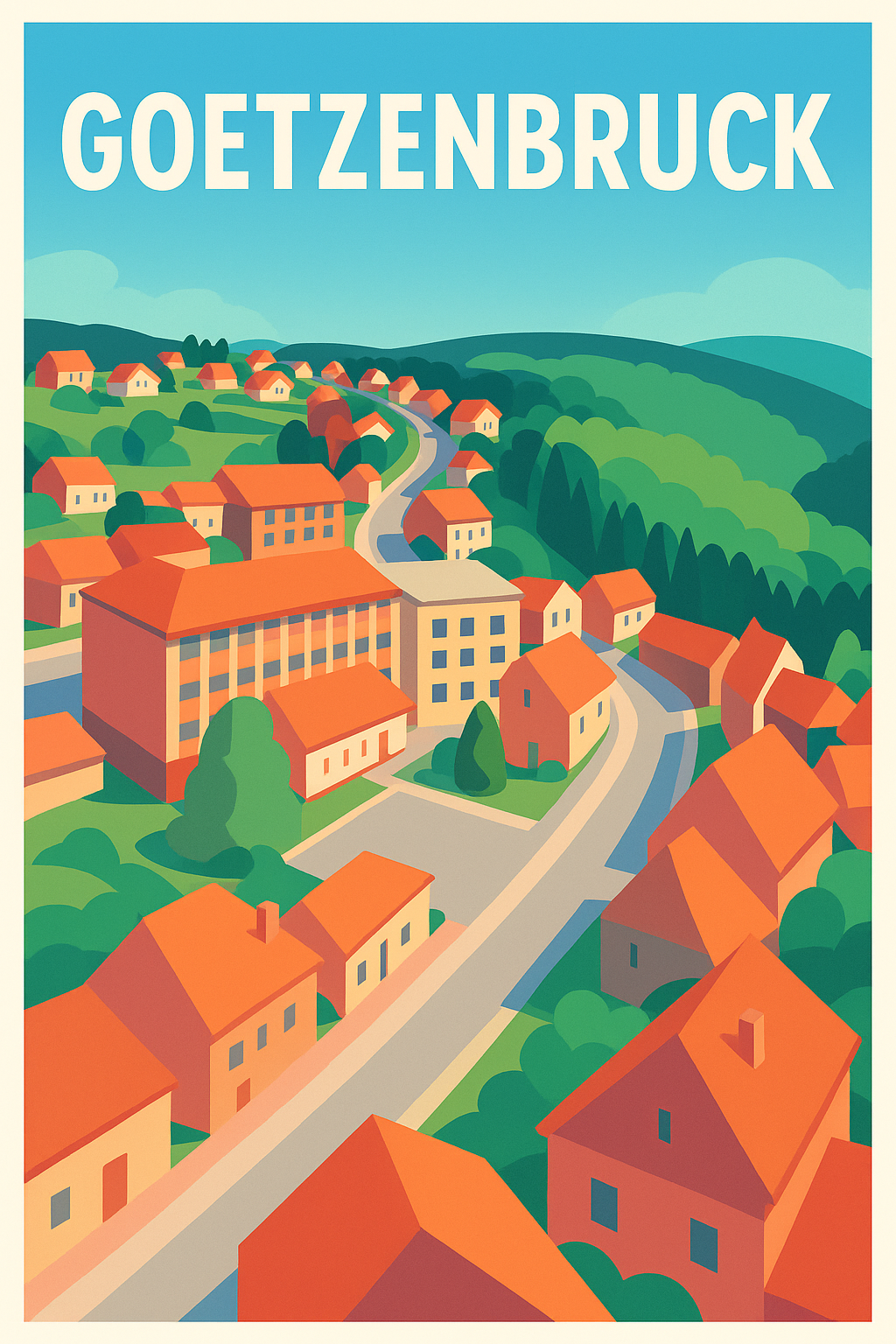Affiche de Goetzenbruck - Charme bucolique et douceur de vivre