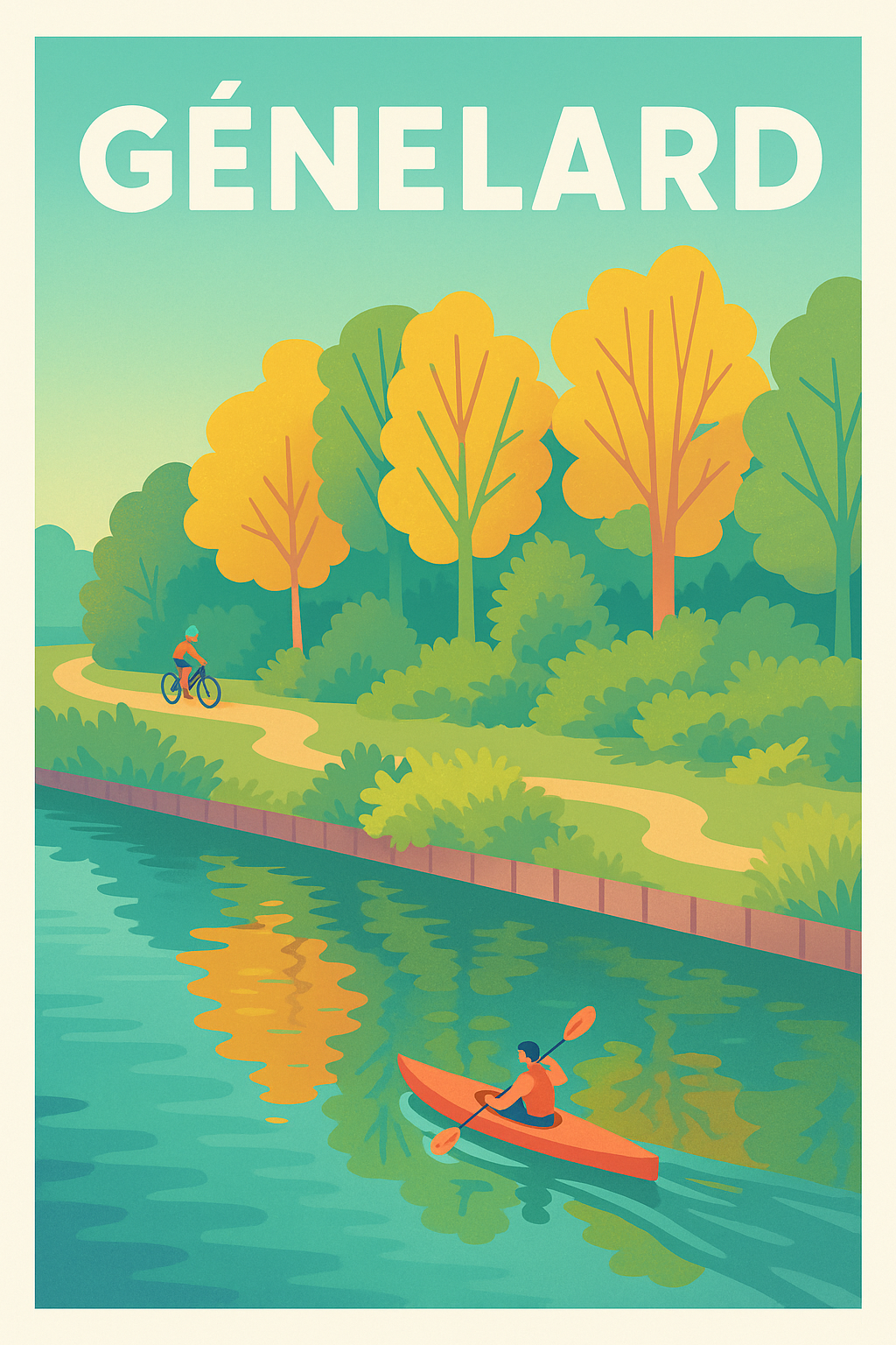 Affiche de Génelard - Évasion nature et douceur de vivre