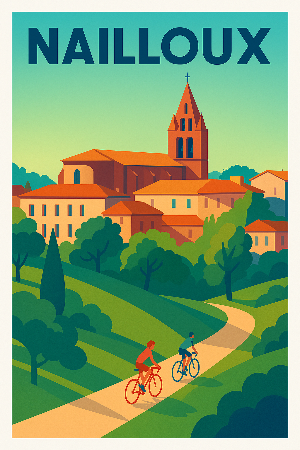 Affiche de Nailloux - Évasion à vélo au cœur de la nature