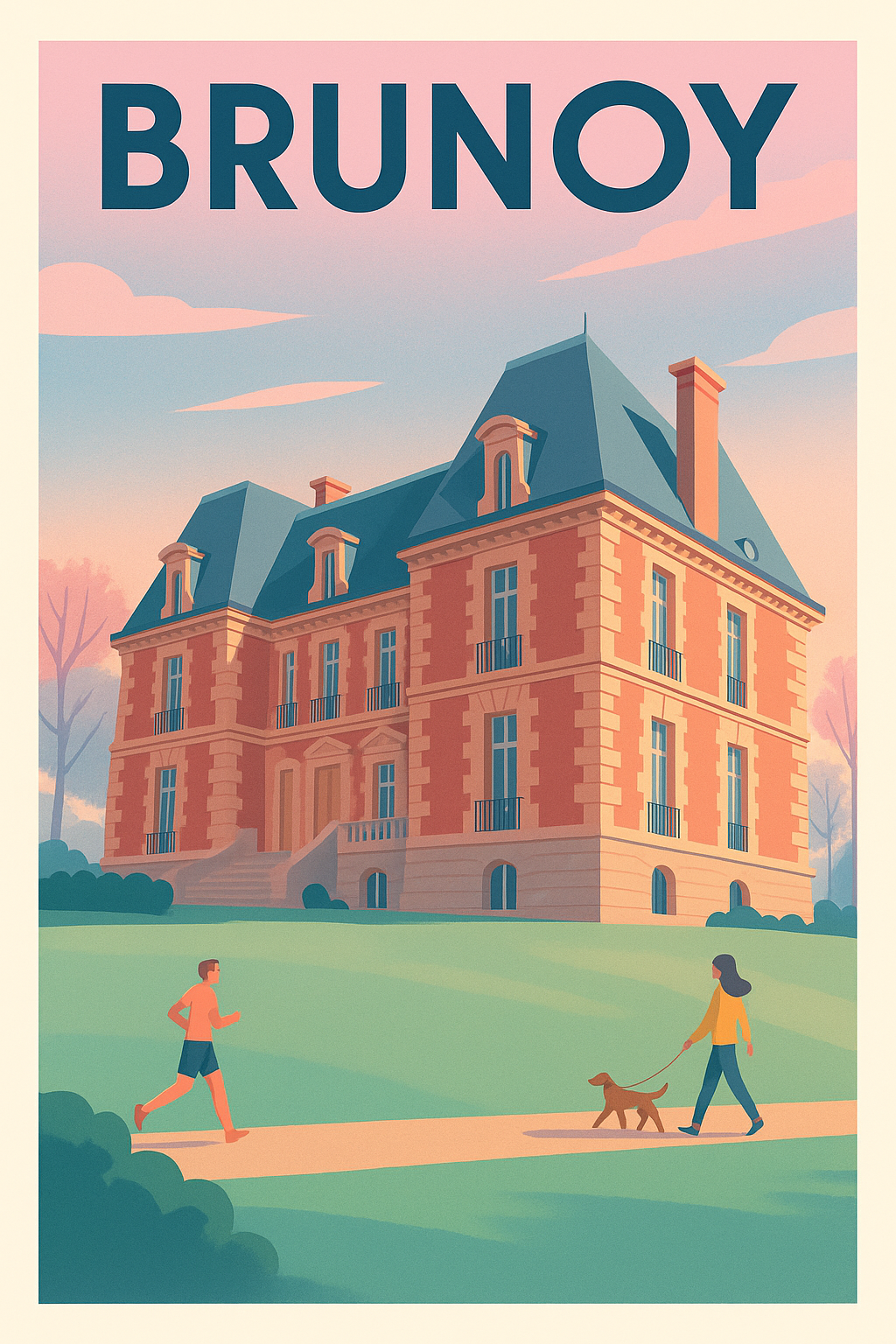 Affiche de Brunoy - Élégance et sérénité au cœur de la ville
