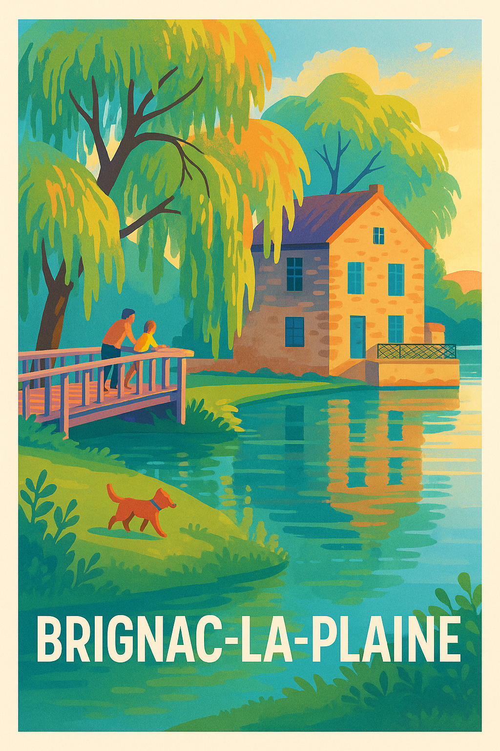 Affiche de Brignac-la-Plaine - Sérénité au bord de l'eau