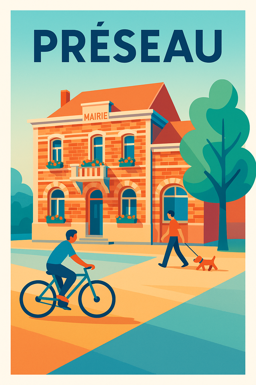 Affiche de Préseau - Charme et simplicité du quotidien