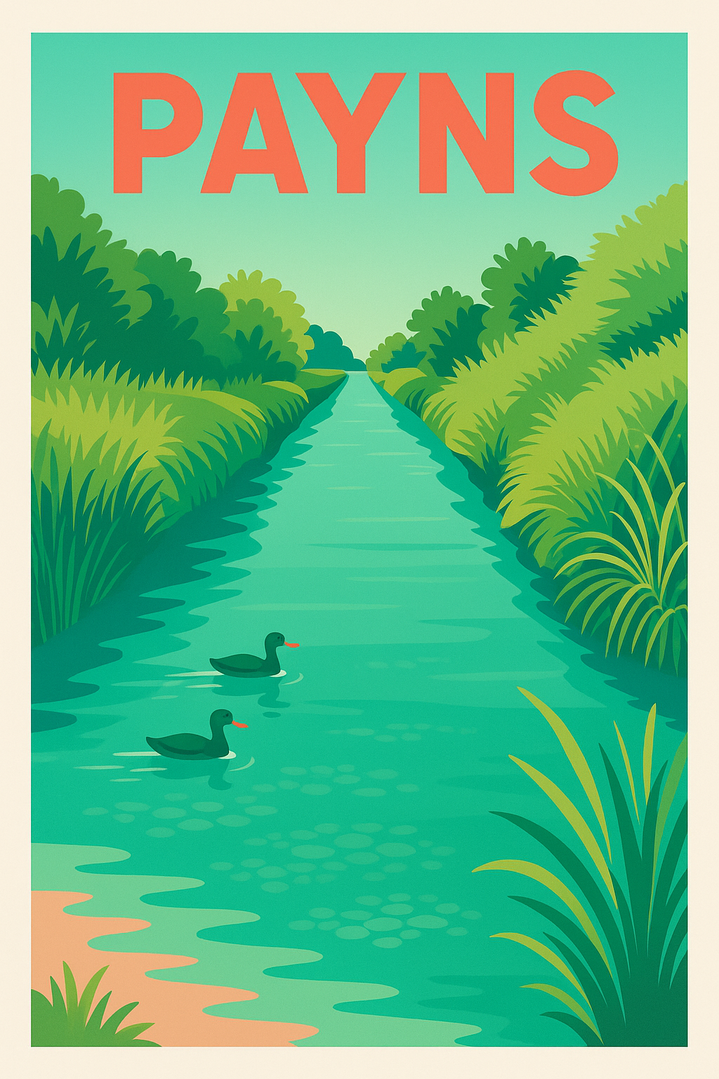 Affiche de Payns - Sérénité au fil de l'eau
