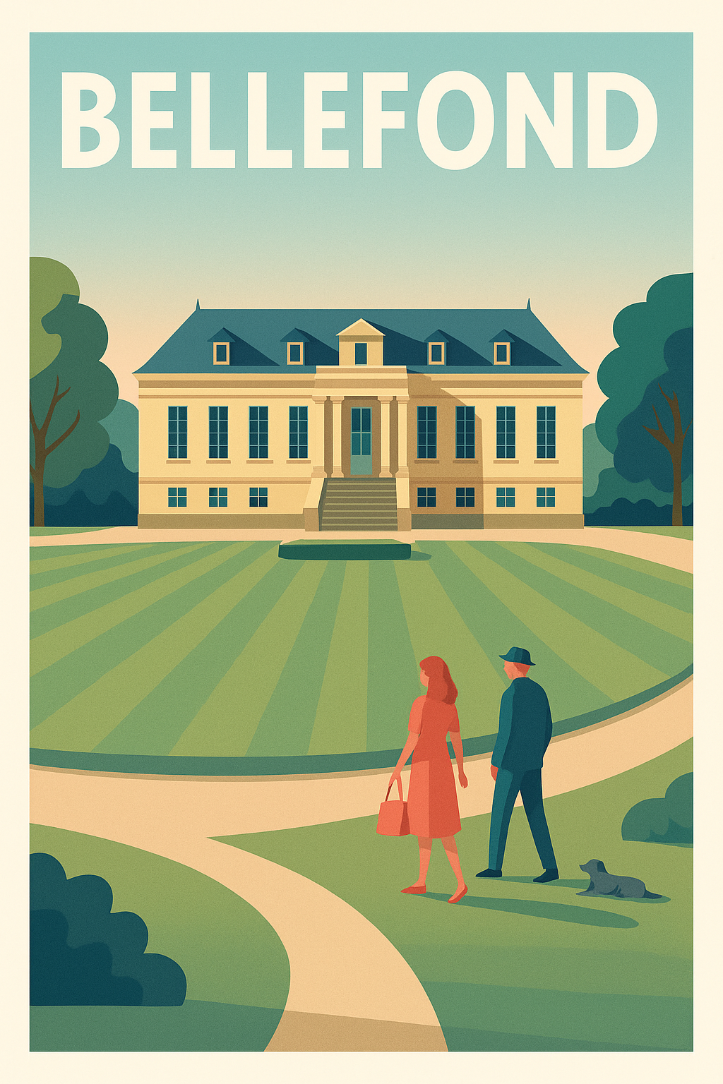 Affiche de Bellefond - Élégance et sérénité au château