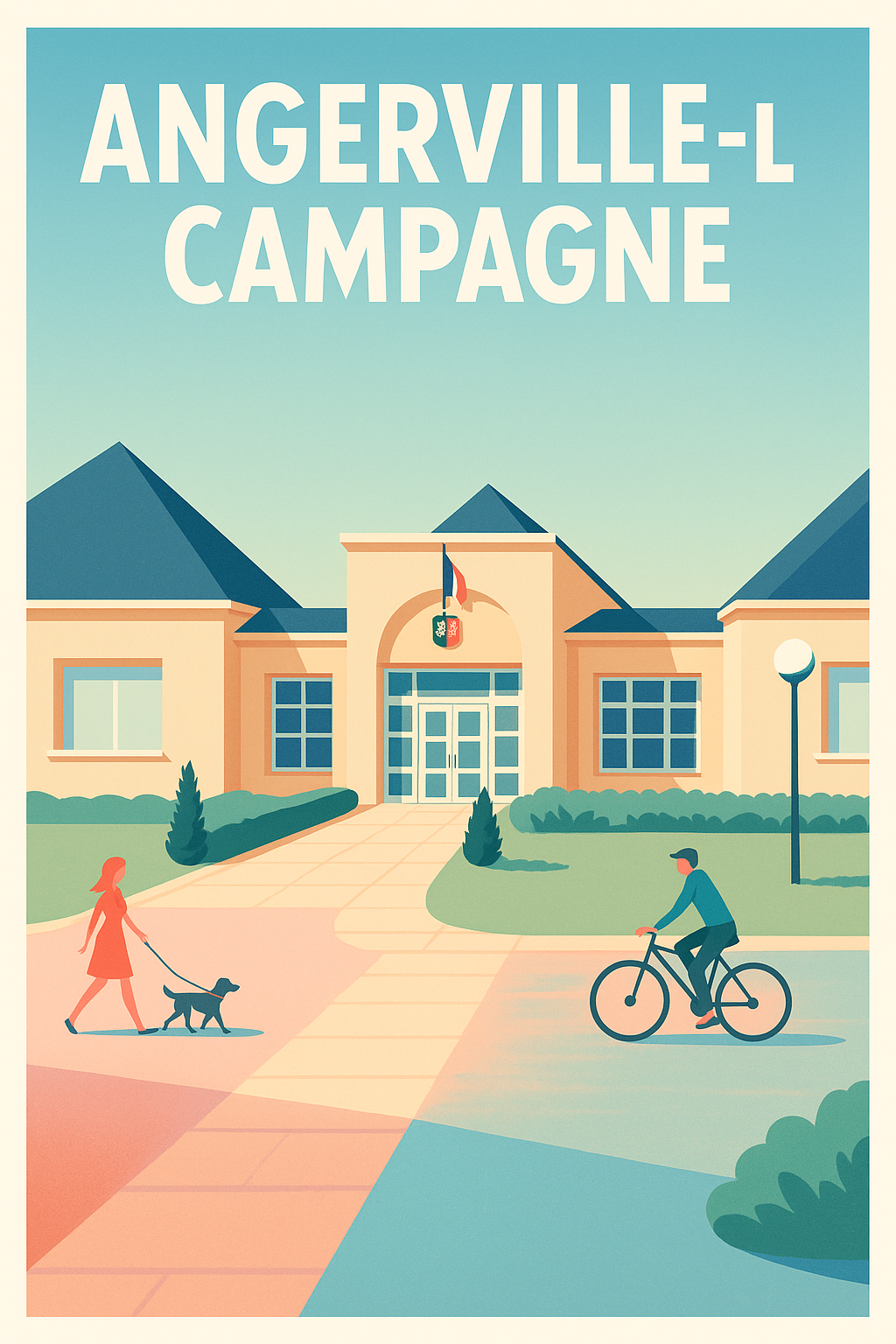 Affiche de Angerville-la-Campagne - Sérénité et vie locale paisible