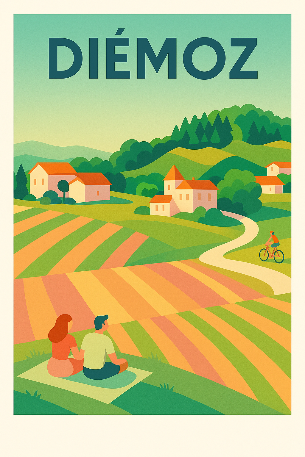 Affiche de Diémoz - Évasion bucolique au cœur de la campagne