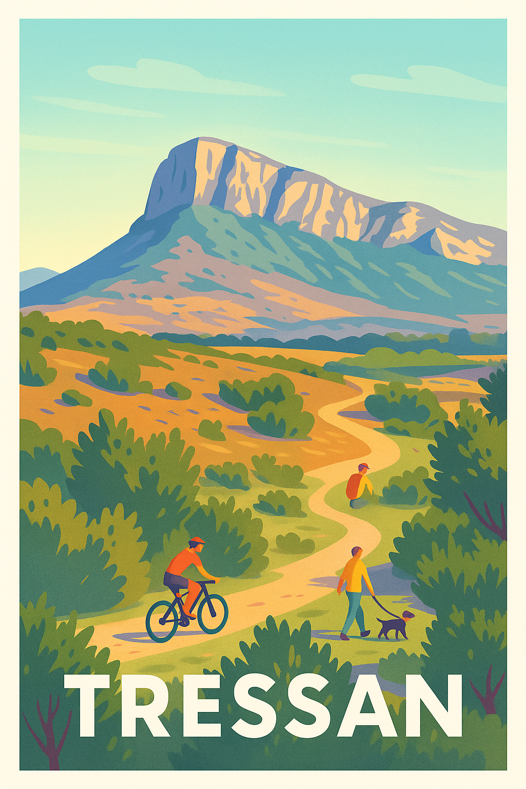 Affiche Tressan — Nature et balades vivifiantes · poster d'art de Tressan