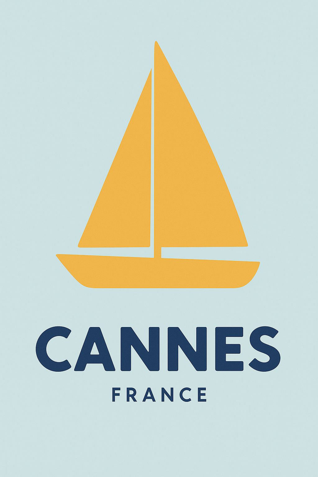 Affiche Cannes — L'élégance nautique de la Côte d'Azur · poster d'art de Cannes