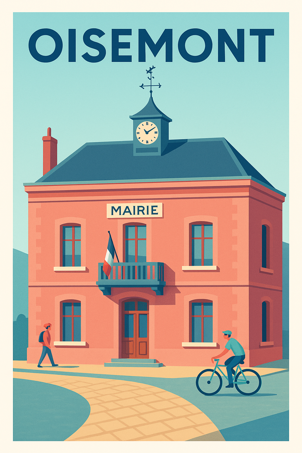 Affiche de Oisemont - L'élégance paisible de la mairie