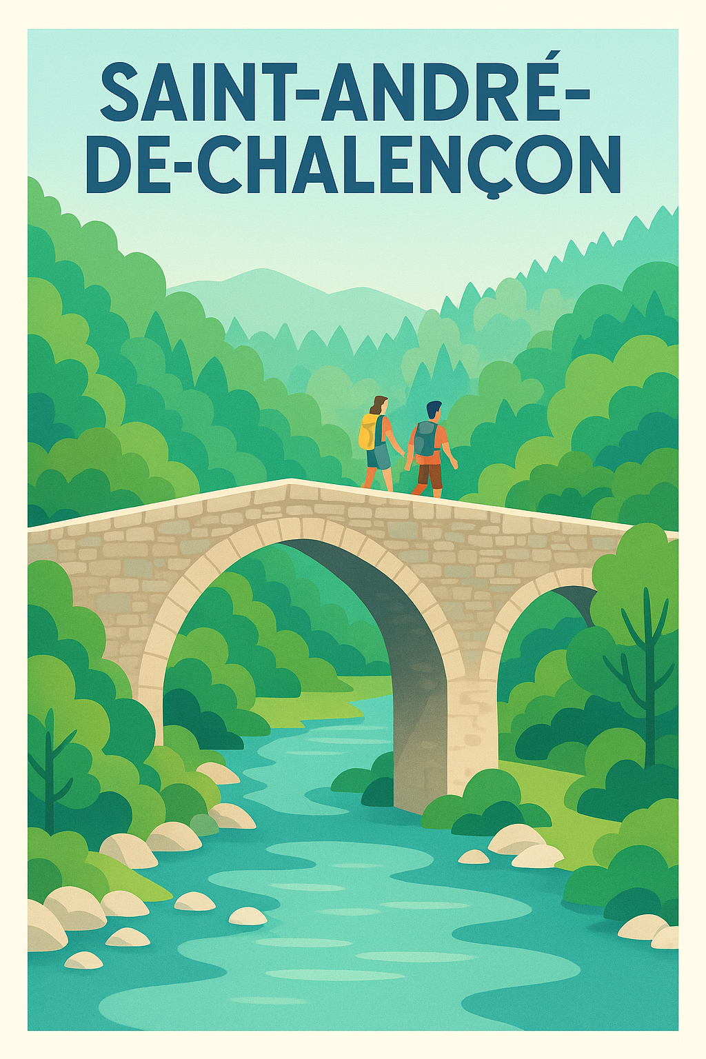 Affiche de Saint-André-de-Chalençon - Évasion nature et randonnée